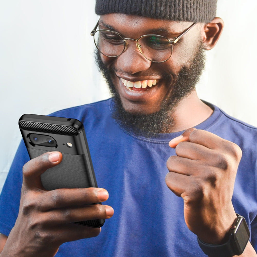 Futrola za Google Pixel 8, Techsuit, Karbon, Crna