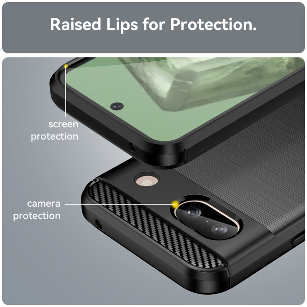 Futrola za Google Pixel 8a, Techsuit, Karbon, Crna