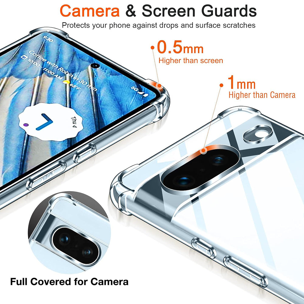 Futrola za Google Pixel 8a, Techsuit, Shockproof Clear, Providna