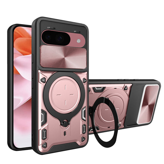Futrola za Google Pixel 9 / 9 Pro, Techsuit, CamGuard Pro, Roze Zlatna