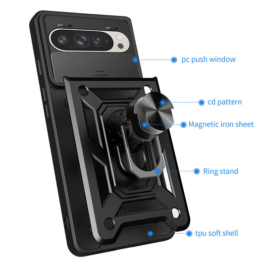 Futrola za Google Pixel 9 / 9 Pro, Techsuit, CamShield, Roze