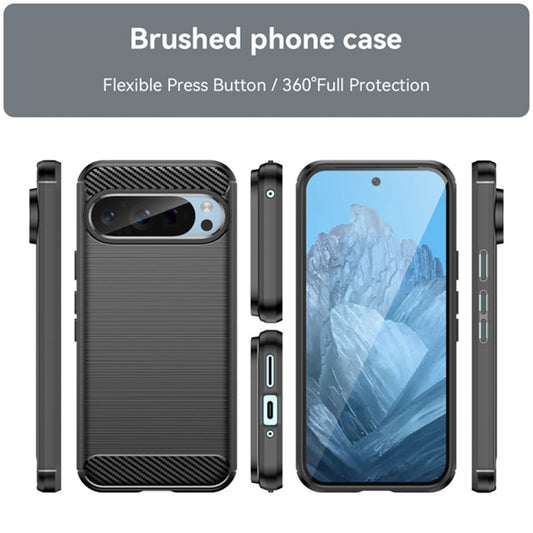 Futrola za Google Pixel 9 / 9 Pro, Techsuit, Karbon, Crna