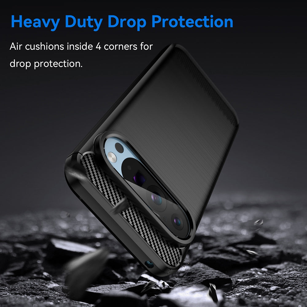 Futrola za Google Pixel 9 / 9 Pro, Techsuit, Karbon, Crna