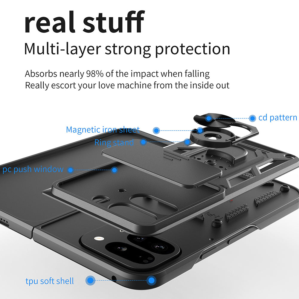 Futrola za Google Pixel 9 Pro Fold, Techsuit, CamShield, Zelena