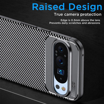 Futrola za Google Pixel 9 Pro, Techsuit, CarbonFiber, Crna