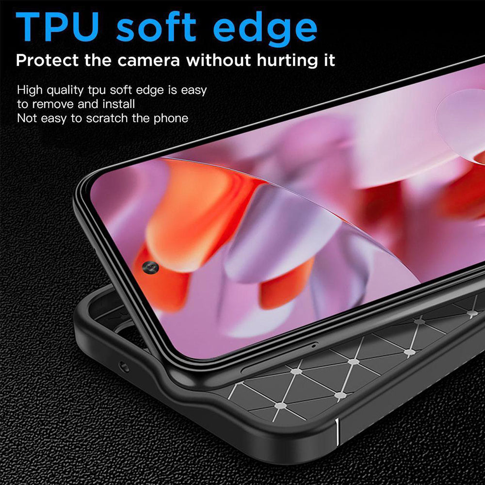 Futrola za Google Pixel 9 Pro, Techsuit, CarbonFiber, Crna
