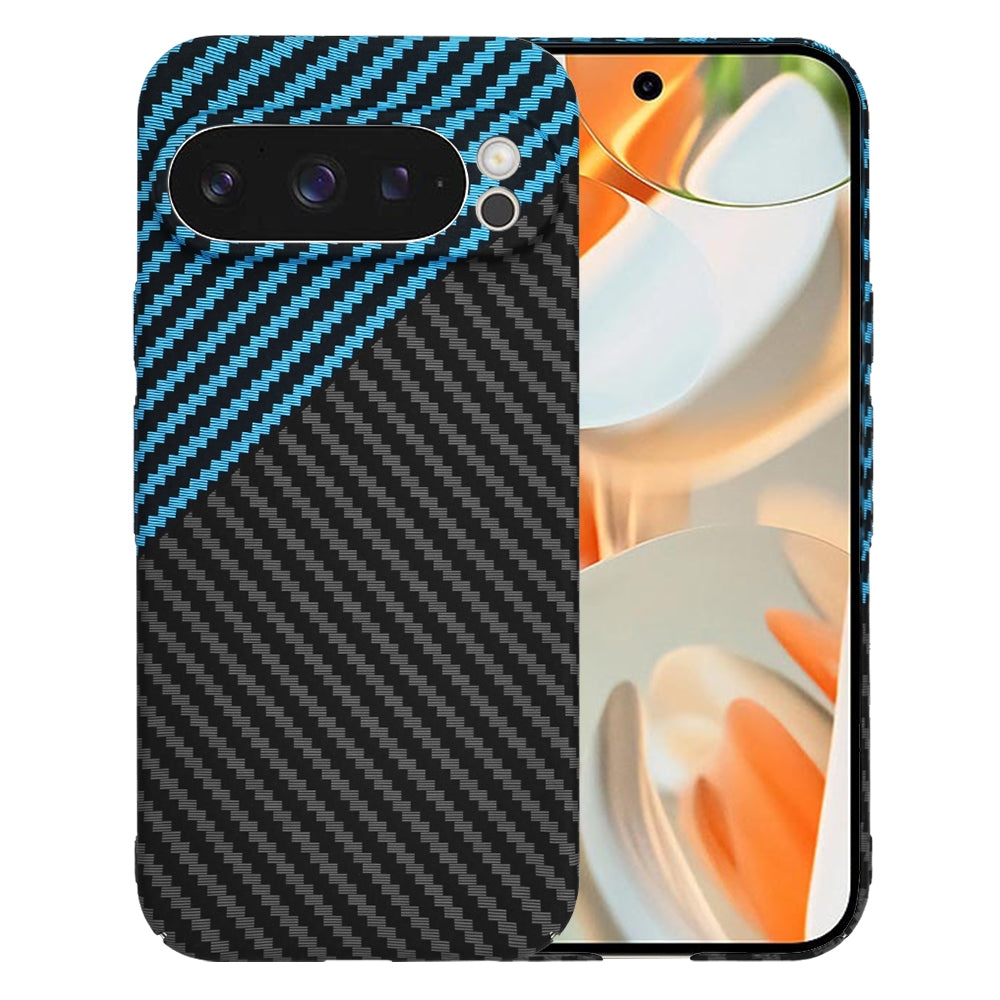 Futrola za Google Pixel 9 Pro, Techsuit, Carbonite FiberShell, Crno Plava