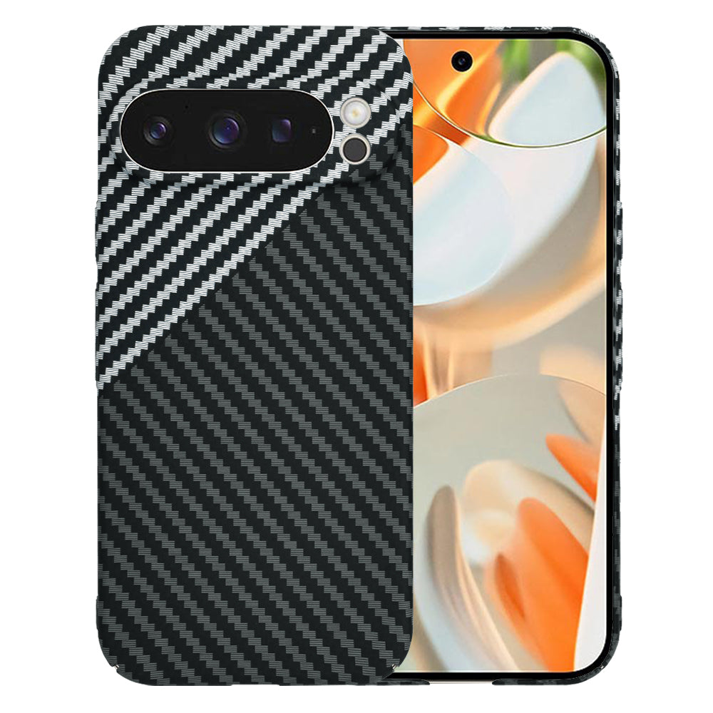 Futrola za Google Pixel 9 Pro, Techsuit, Carbonite FiberShell, Crno Siva