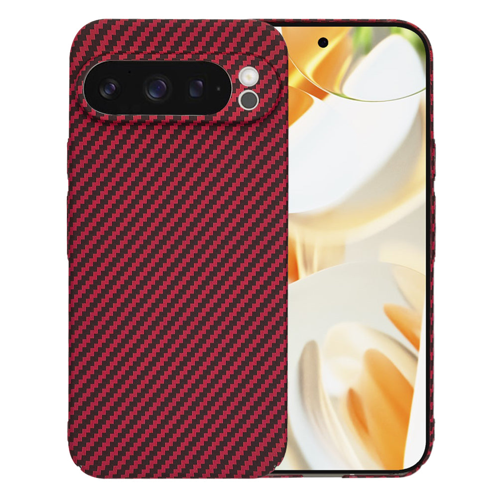 Futrola za Google Pixel 9 Pro, Techsuit, Carbonite FiberShell, Crvena