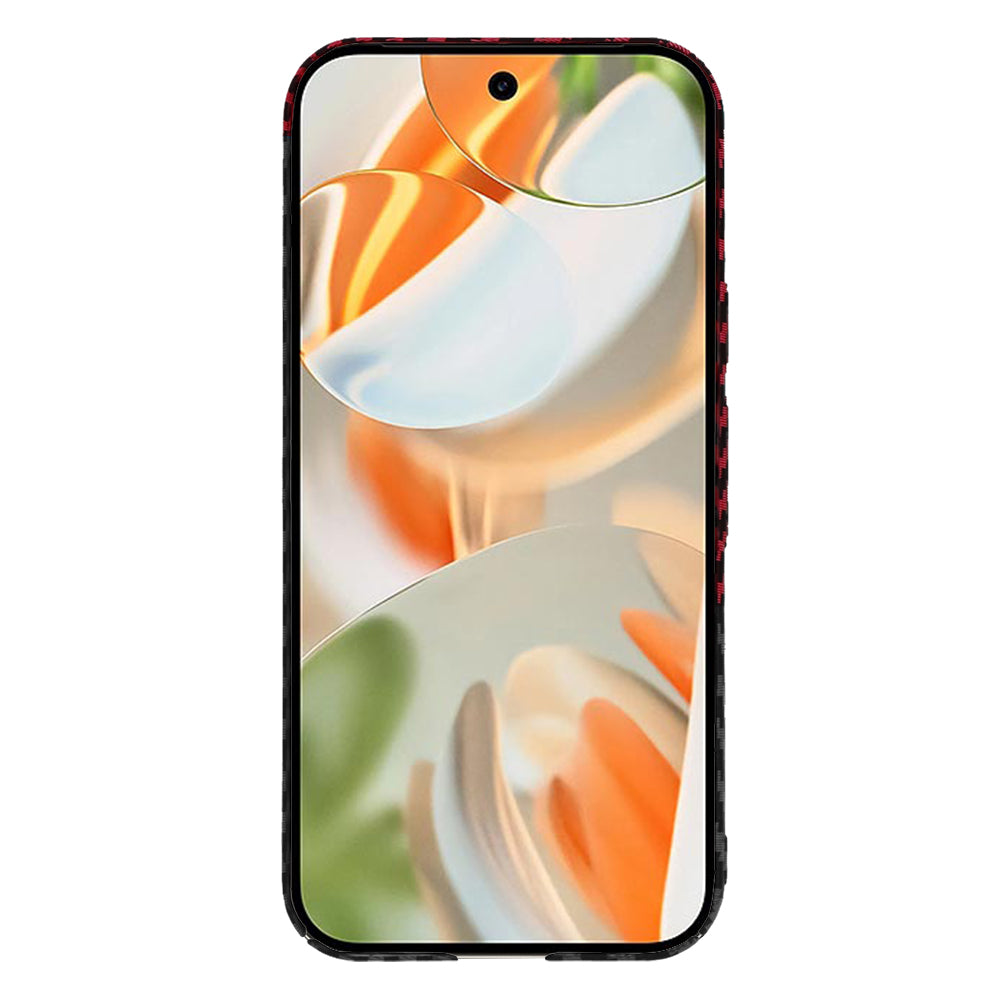 Futrola za Google Pixel 9 Pro, Techsuit, Carbonite FiberShell, Crno Crvena