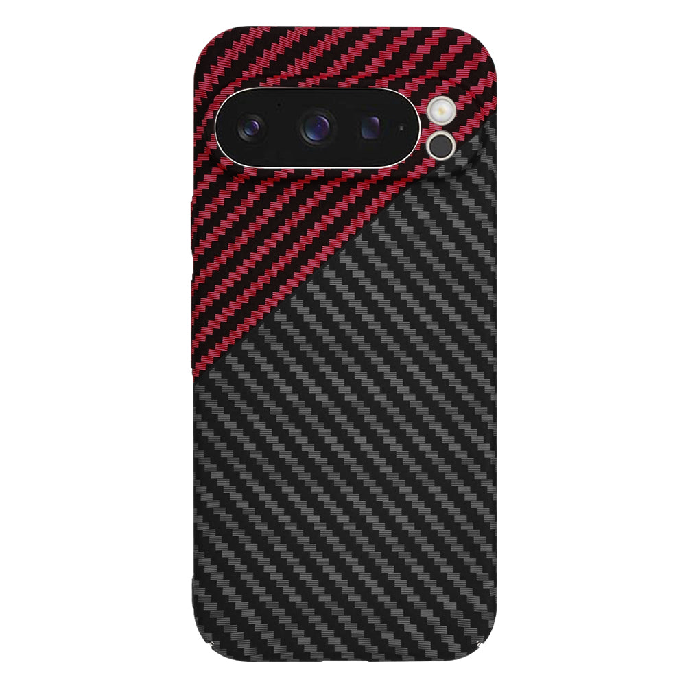 Futrola za Google Pixel 9 Pro, Techsuit, Carbonite FiberShell, Crno Crvena