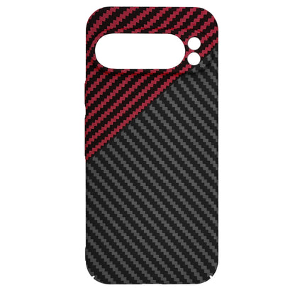 Futrola za Google Pixel 9 Pro, Techsuit, Carbonite FiberShell, Crno Crvena