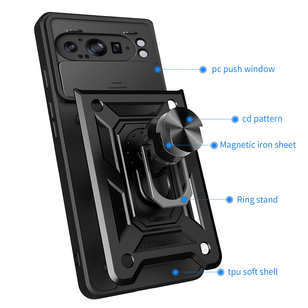 Futrola za Google Pixel 9 Pro XL, Techsuit, CamShield, Roze