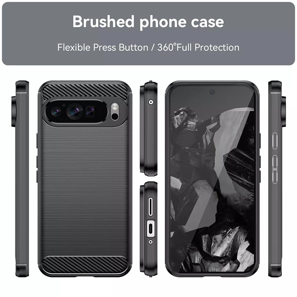 Futrola za Google Pixel 9 Pro XL, Techsuit, Karbon, Plava
