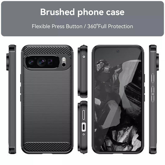 Futrola za Google Pixel 9 Pro XL, Techsuit, Karbon, Plava