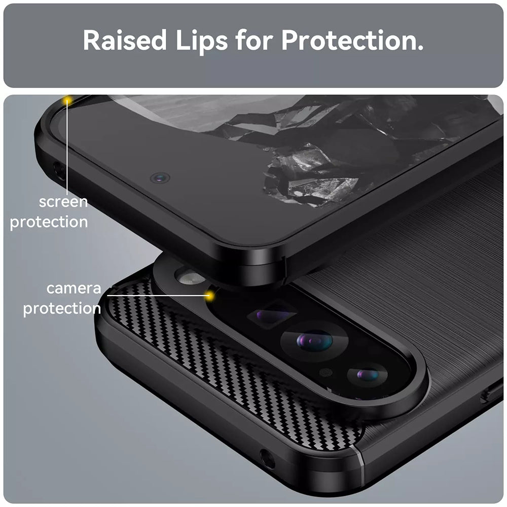 Futrola za Google Pixel 9 Pro XL, Techsuit, Karbon, Plava