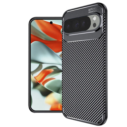 Futrola za Google Pixel 9 Pro XL, Techsuit, CarbonFiber, Crna