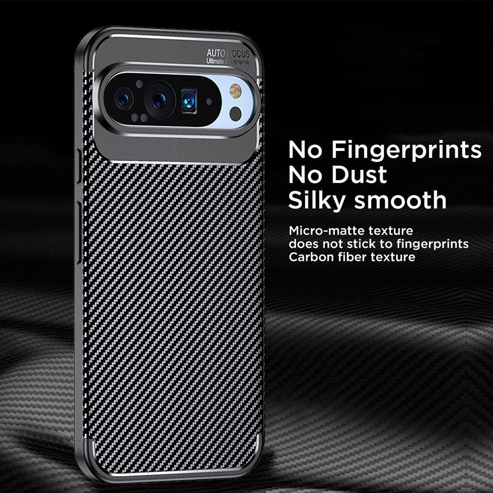 Futrola za Google Pixel 9 Pro XL, Techsuit, CarbonFiber, Crna