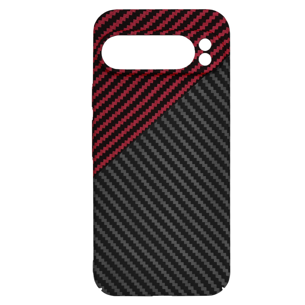 Futrola za Google Pixel 9 Pro XL, Techsuit, Carbonite FiberShell, Crno Crvena