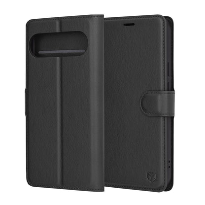 Futrola za Google Pixel 9 Pro XL, Techsuit, Leather Folio, Crna
