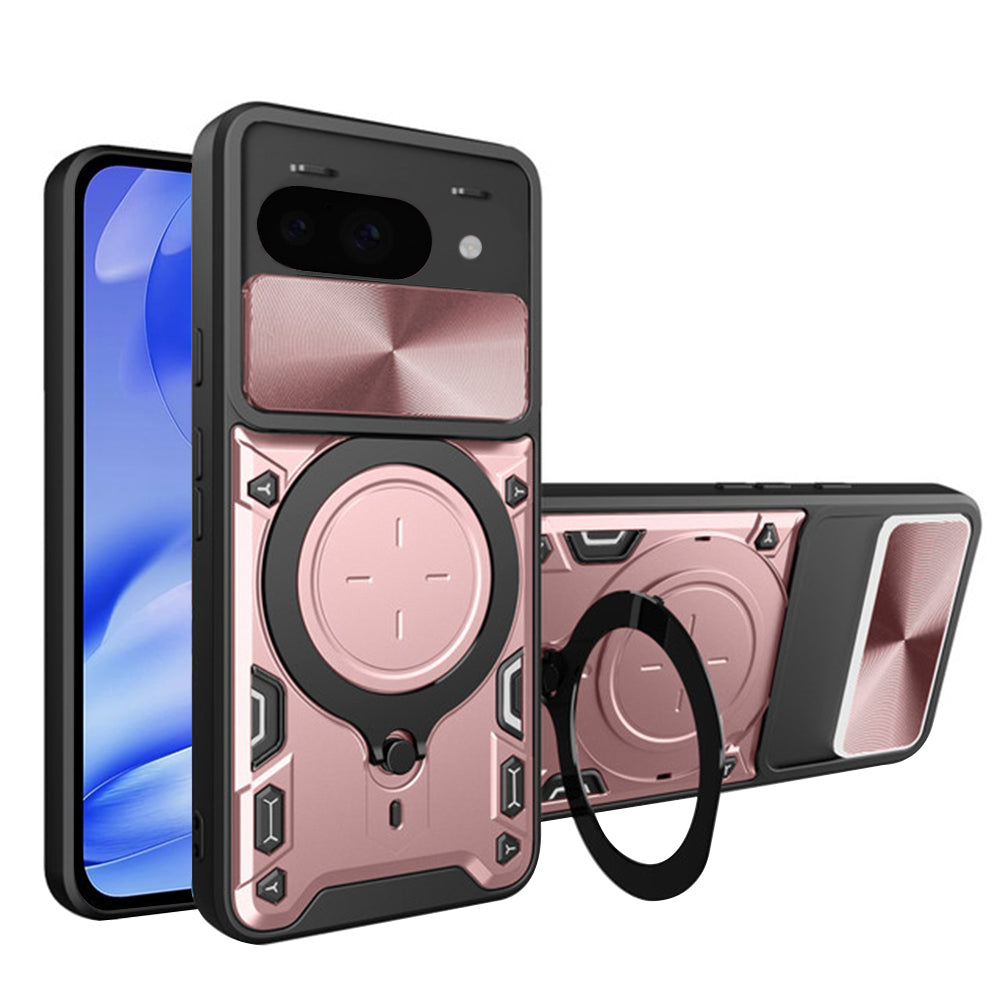 Futrola za Google Pixel 9a, Techsuit, CamGuard Pro, Roze Zlatna