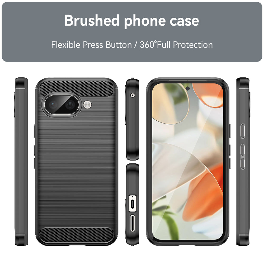 Futrola za Google Pixel 9a, Techsuit, Karbon, Crna