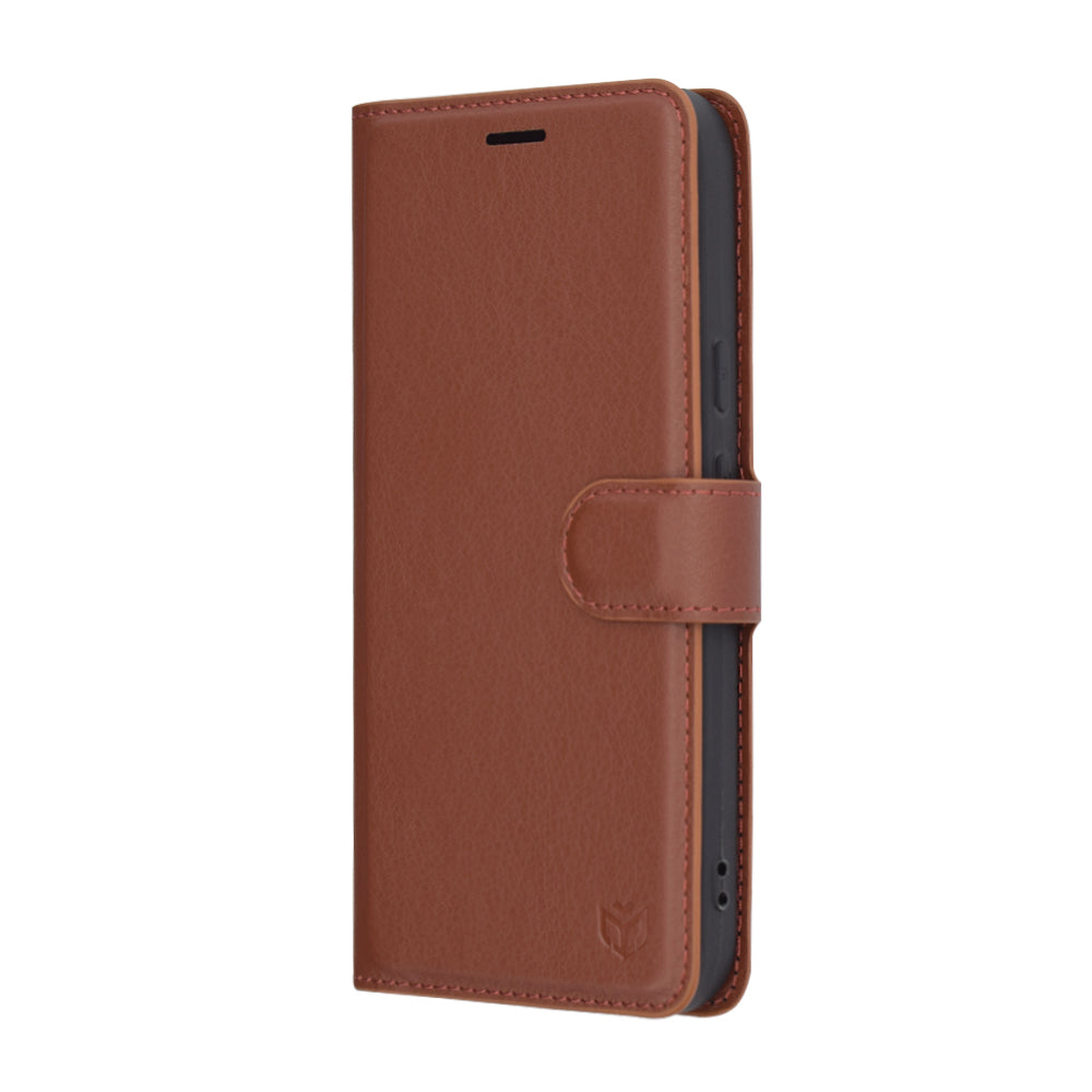 Futrola za Google Pixel 9a, Techsuit, Leather Folio, Braon