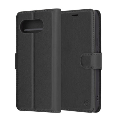 Futrola za Google Pixel 9a, Techsuit, Leather Folio, Crna