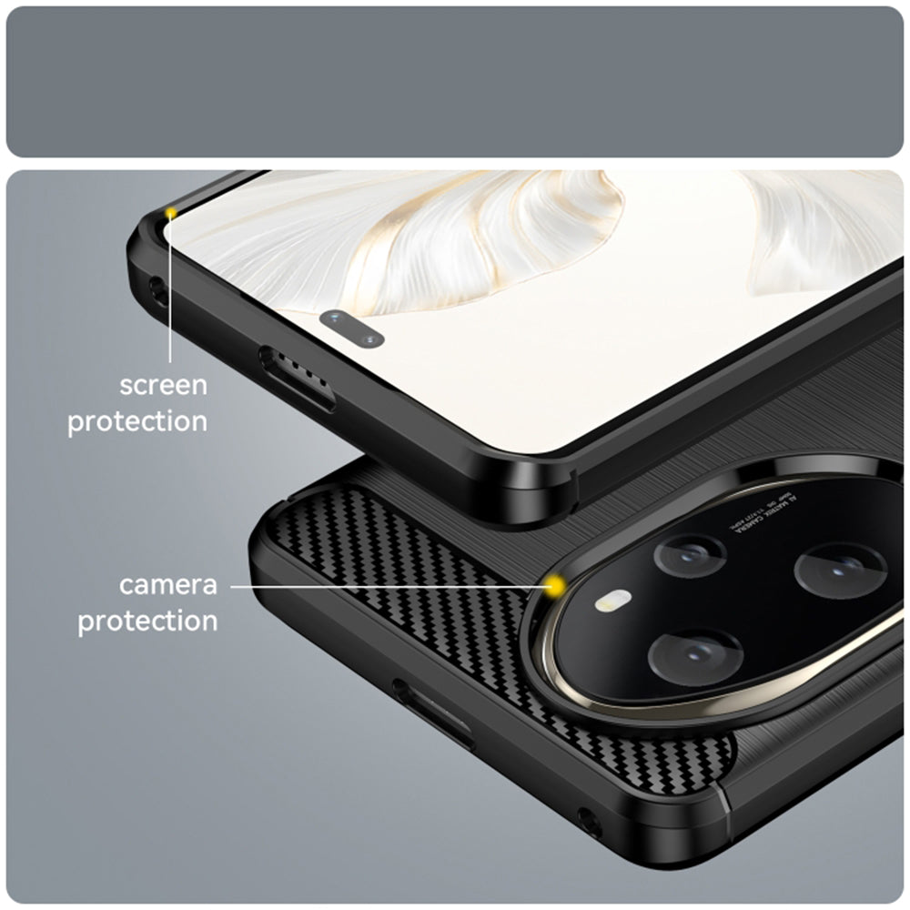 Futrola za Honor 200 Pro, Techsuit, Karbon, Crna
