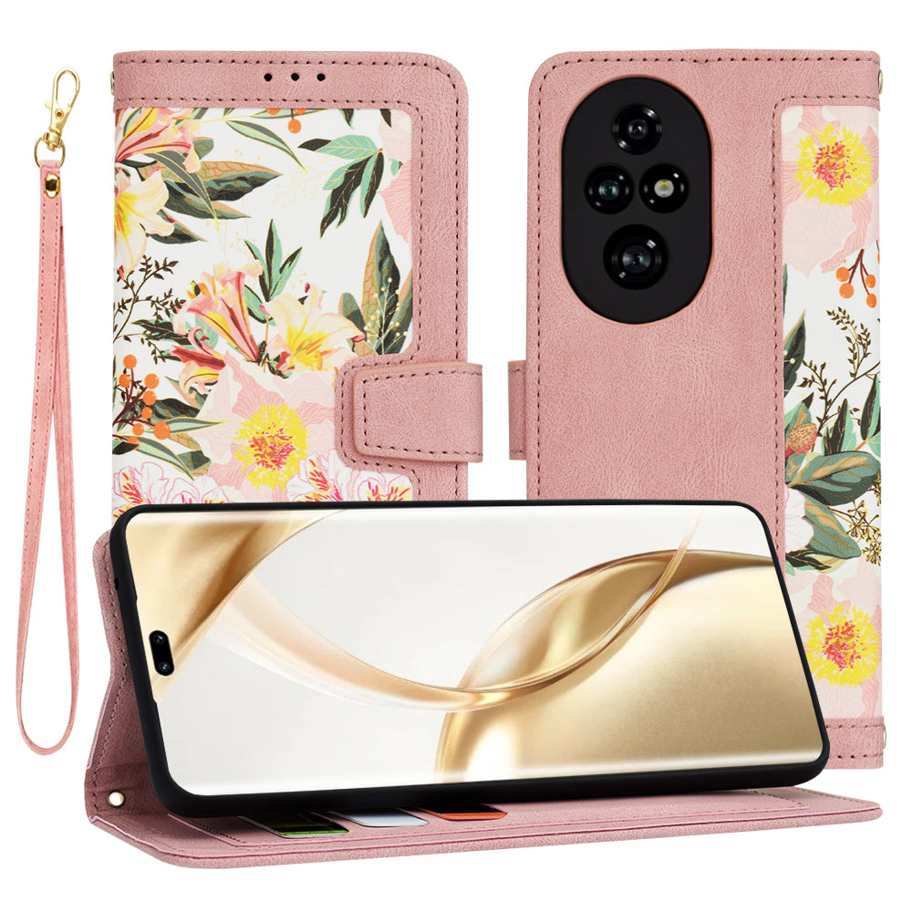 Futrola za Honor 200 Pro, Techsuit, FlipCraft, Roze