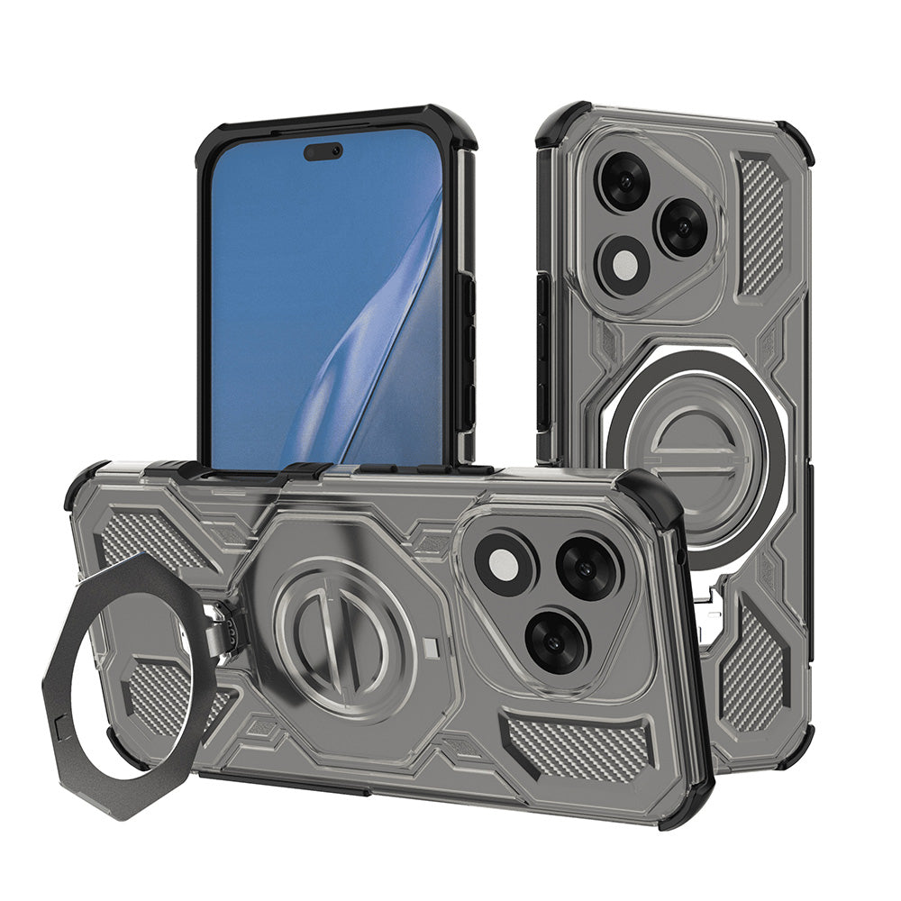 Futrola za Honor 400 Lite, Techsuit, Carbon Shield Pro, Dimljena