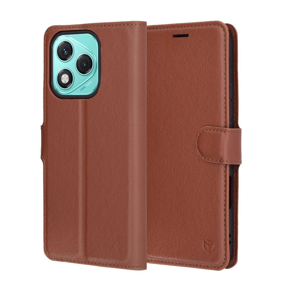 Futrola za Honor 400 Lite, Techsuit, Kožna Folio, Braon