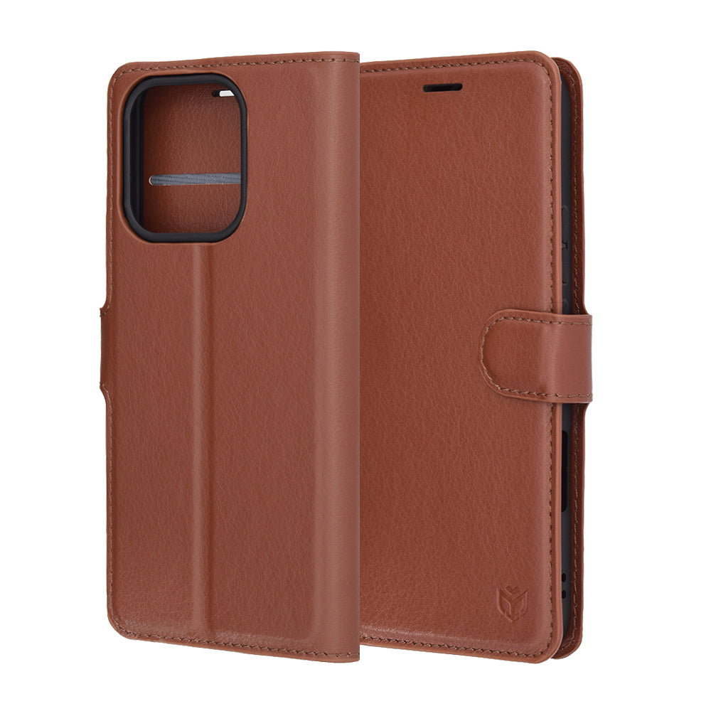 Futrola za Honor 400 Lite, Techsuit, Kožna Folio, Braon