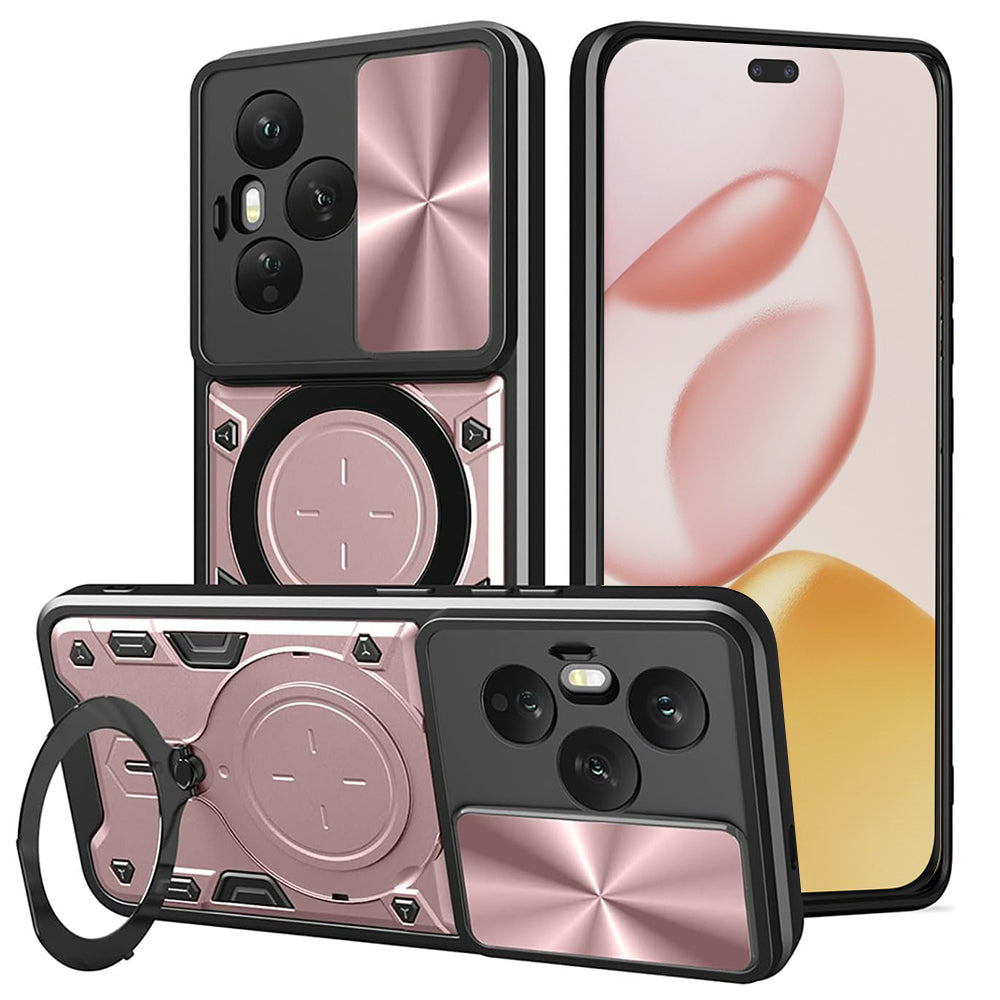 Futrola za Honor 400 Pro, Techsuit, CamGuard Pro, Roze Zlatna