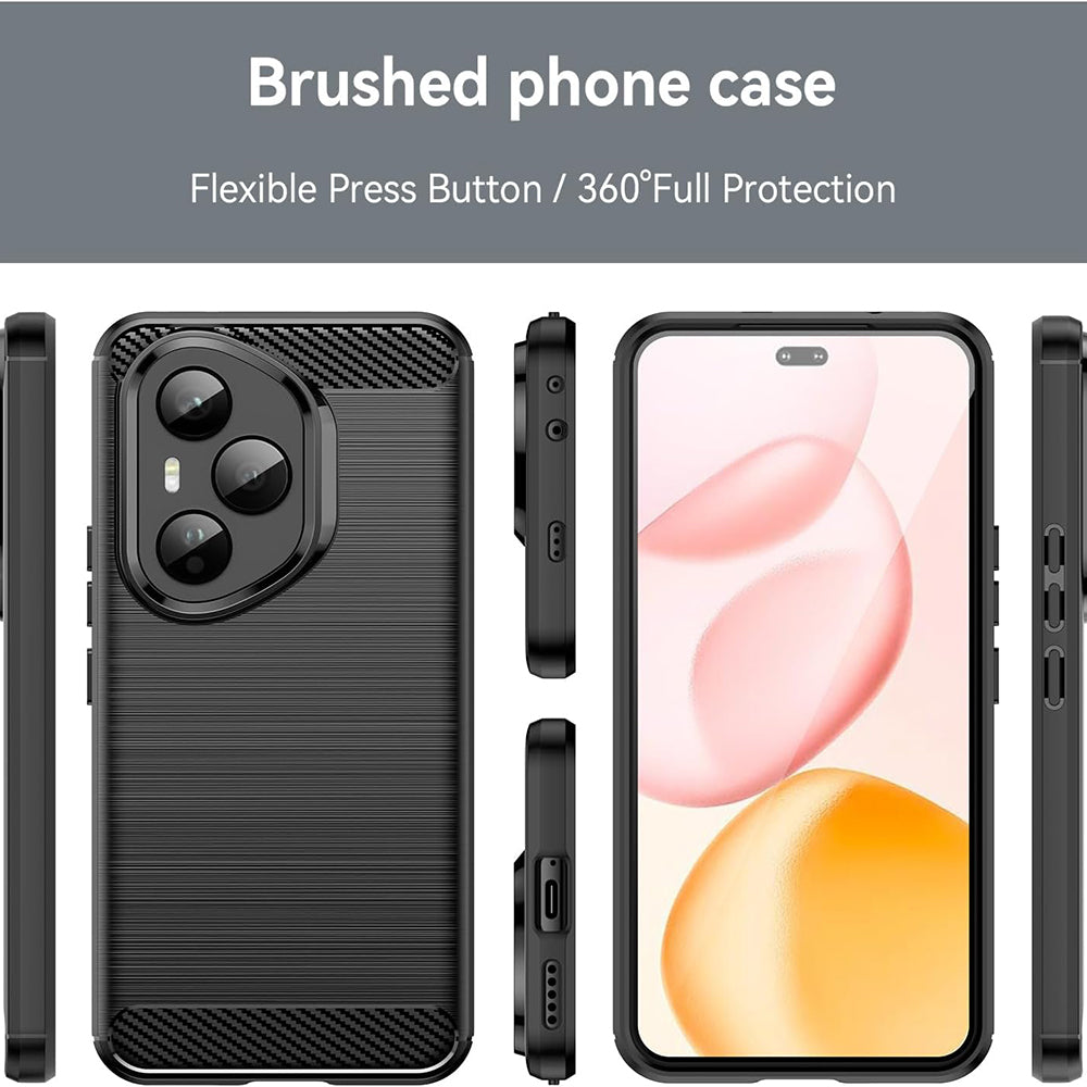 Futrola za Honor 400 Pro, Techsuit, Karbon, Crna