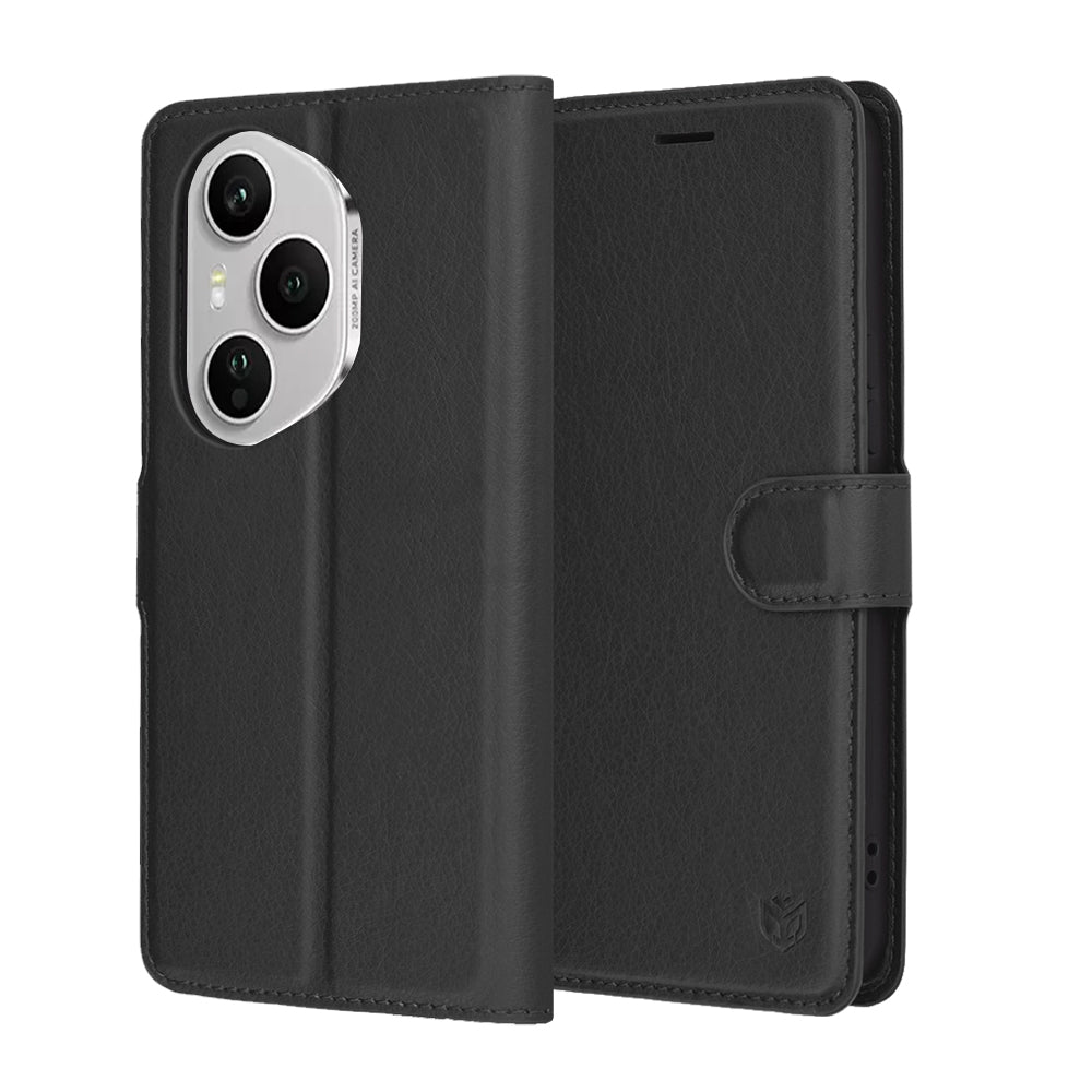 Futrola za Honor 400 Pro, Techsuit, Leather Folio, Crna