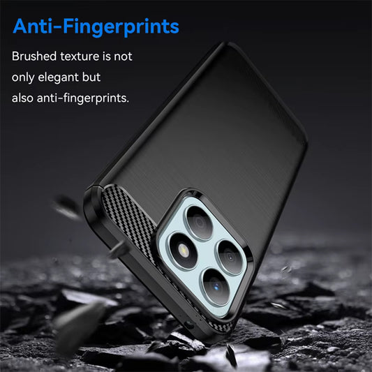 Futrola za Honor 400 Smart 4G / X7d 4G / 400 Smart 5G, Techsuit, Karbon, Crna