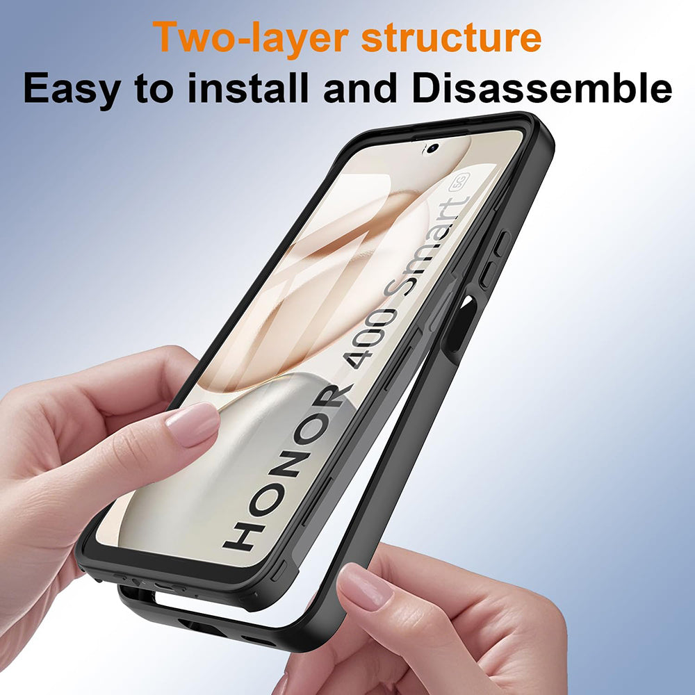 Futrola za Honor 400 Smart 4G / X7d 4G / 400 Smart 5G, Techsuit, ColorVerse 360, Crna