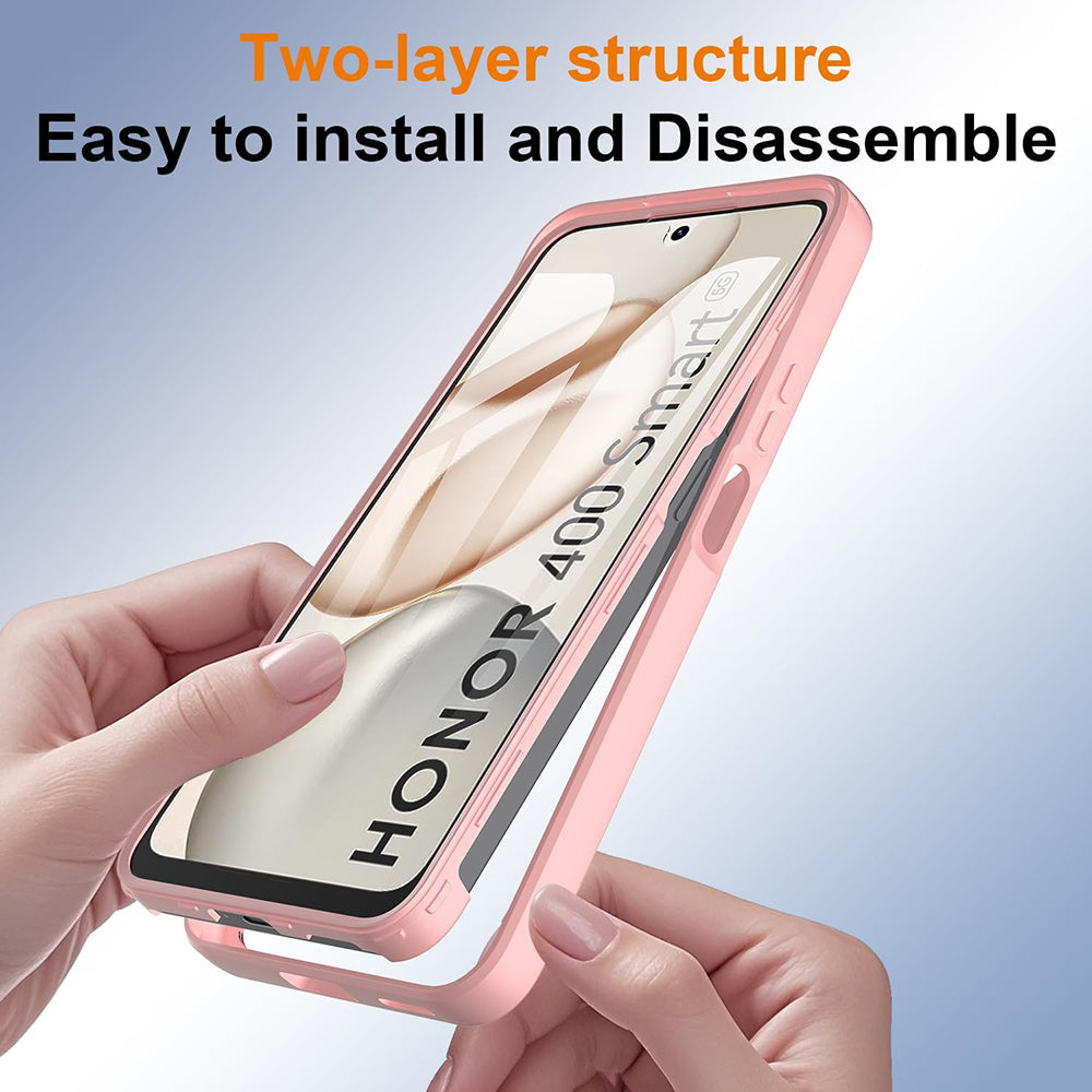 Futrola za Honor 400 Smart 4G / X7d 4G / 400 Smart 5G, Techsuit, ColorVerse 360, Roze