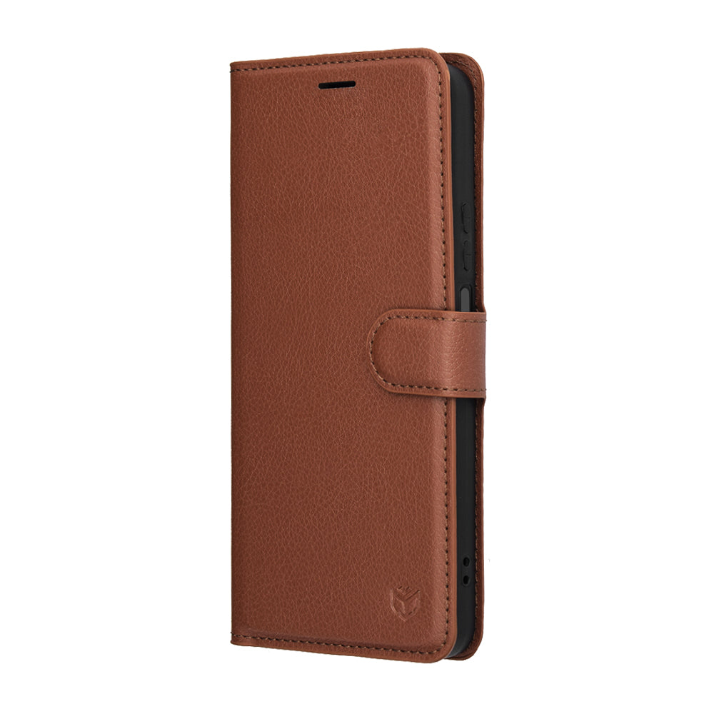 Futrola za Honor 400 Smart 4G / X7d 4G / 400 Smart 5G, Techsuit, Leather Folio, Braon