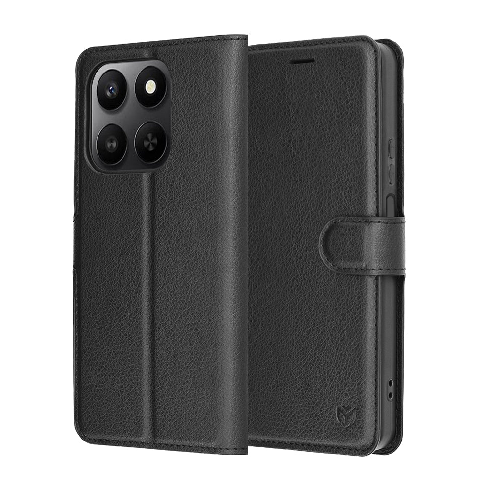 Futrola za Honor 400 Smart 4G / X7d 4G / 400 Smart 5G, Techsuit, Leather Folio, Crna
