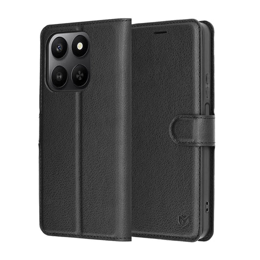 Futrola za Honor 400 Smart 4G / X7d 4G / 400 Smart 5G, Techsuit, Leather Folio, Crna
