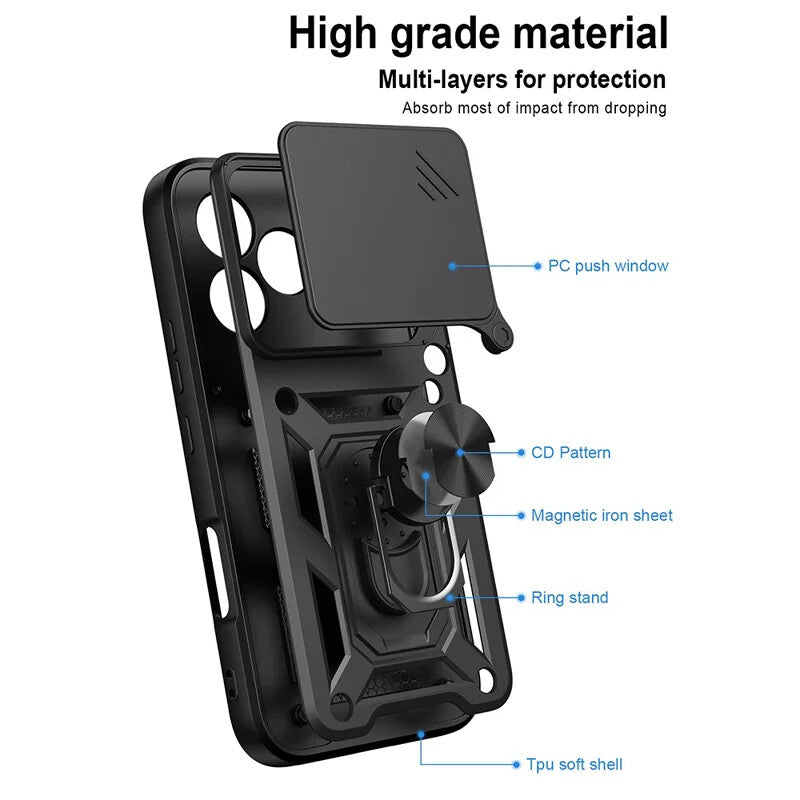 Futrola za Honor 600 Lite, OEM, CamShield, Crna