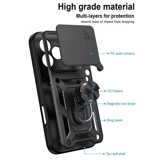 Futrola za Honor 600 Lite, OEM, CamShield, Crna