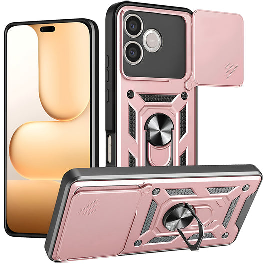 Futrola za Honor 600 Lite, Techsuit, CamShield, Roze Zlato