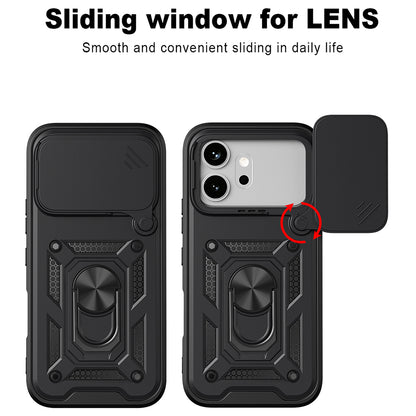 Futrola za Honor 600 Pro / 600, Techsuit, CamShield, Crna