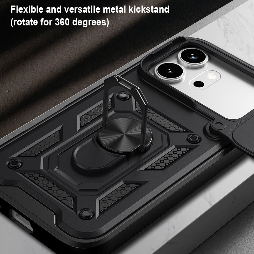 Futrola za Honor 600 Pro / 600, Techsuit, CamShield, Crna