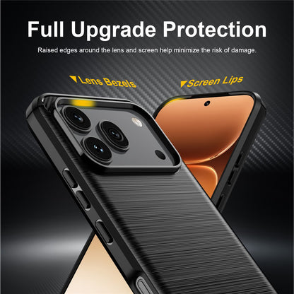 Futrola za Honor 600 Pro / 600, Techsuit, Karbon, Crna