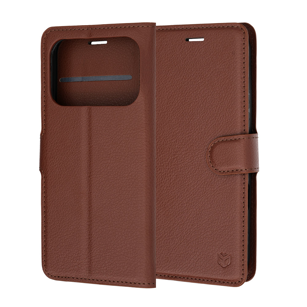 Futrola za Honor 600 Pro / 600, Techsuit, Leather Folio, Braon