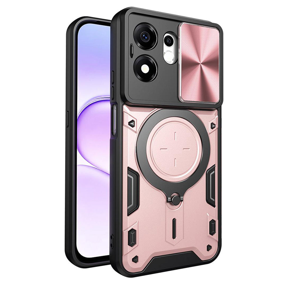 Futrola za Honor 600 Smart, Techsuit, CamGuard Pro, Roze Zlatna